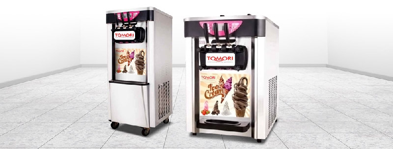 Usaha penjualan soft ice cream dengan Tomori Soft Ice Cream Machine